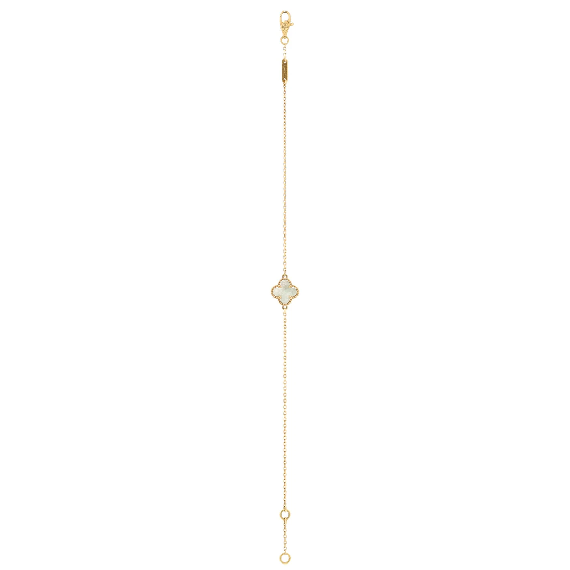 Sweet Alhambra Bracelet 18K Yellow Gold and Mother of Pearl