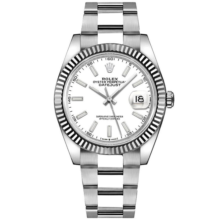 Rolex Datejust 41 White Dial Gold & Steel Men’s Watch M126334-0009