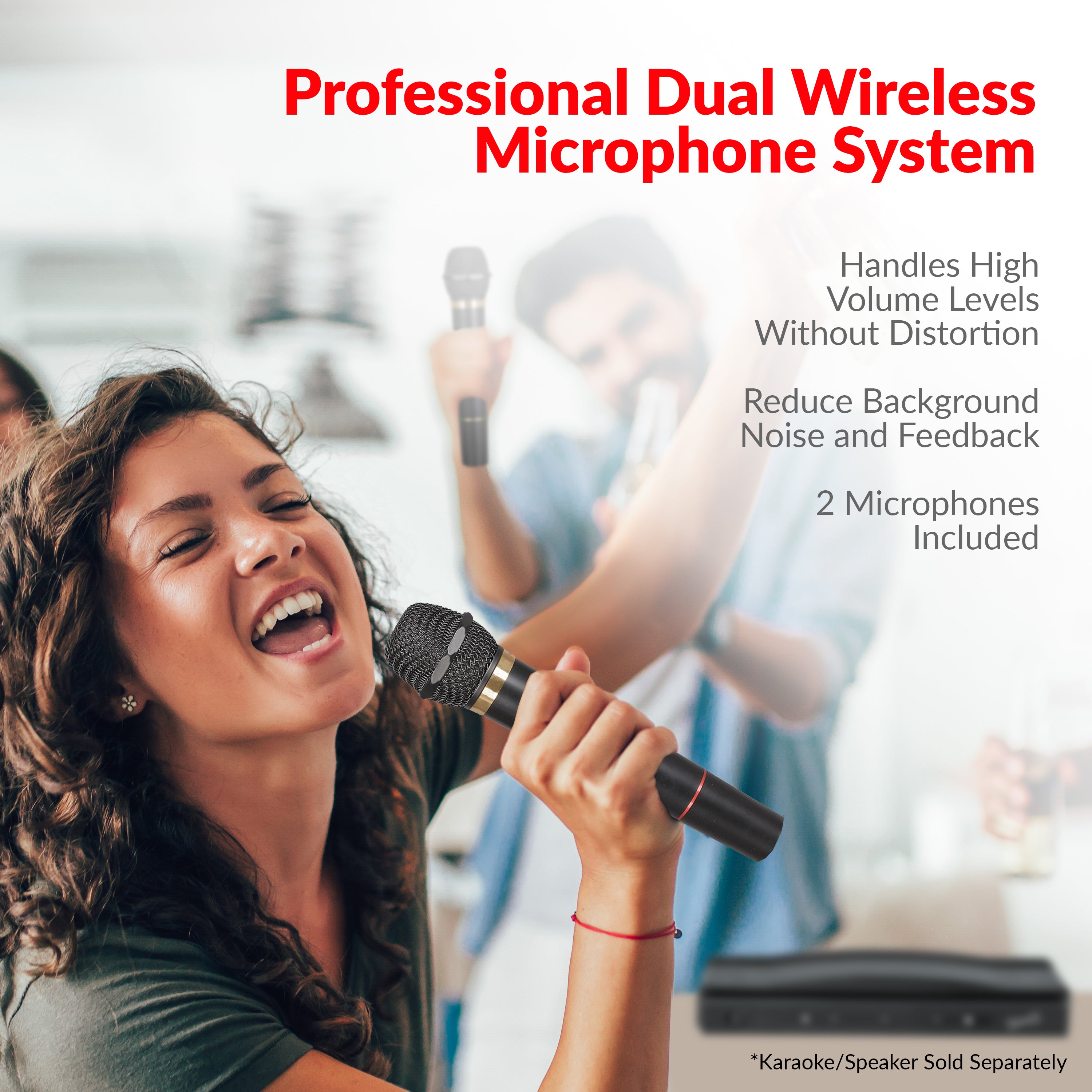 Professional Dual Wireless Microphone System