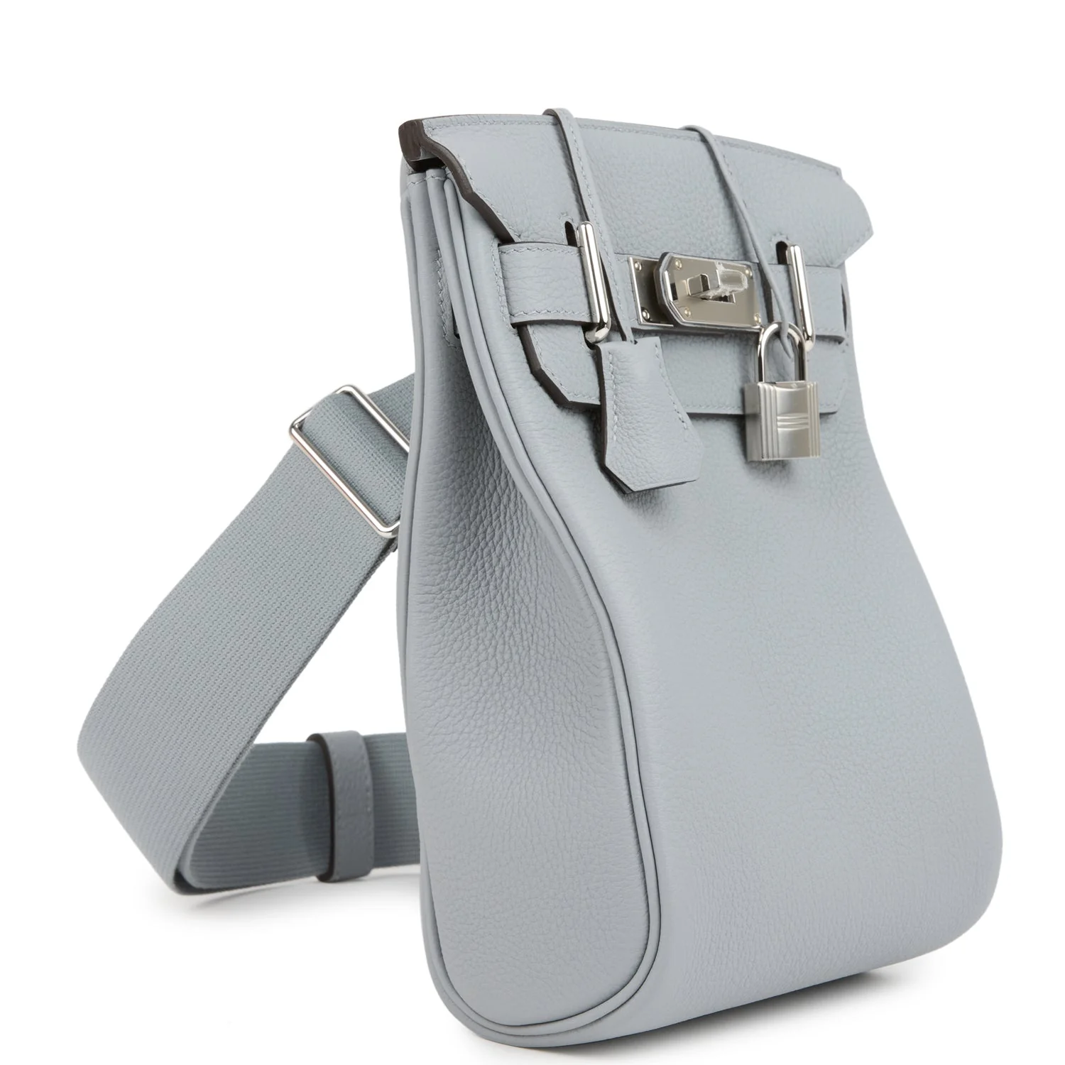 Hermes HAC A Dos PM Backpack Gris Pantin Togo Palladium Hardware