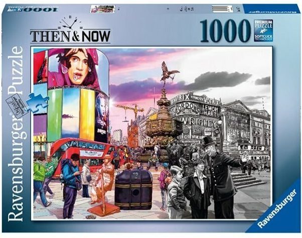 Then & Now Picadilly Circus 1000 Piece Puzzle