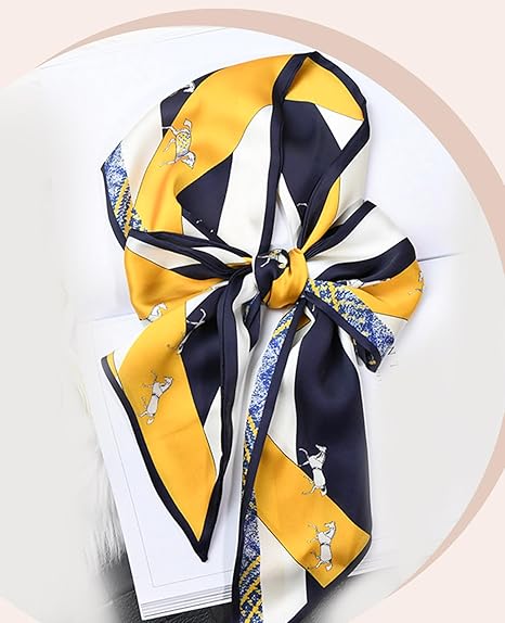 ELOWYNNE Satin Neck Scarf for Women