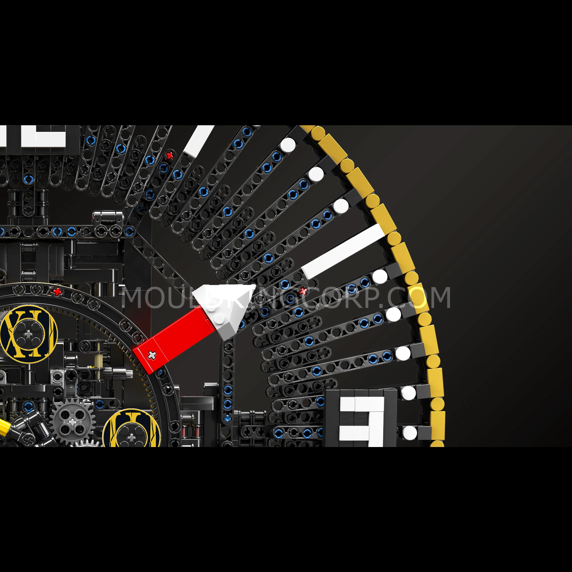 Mould King 10160 Motorized Mechanical Gear Clock Building Set | 3,675 Pcs