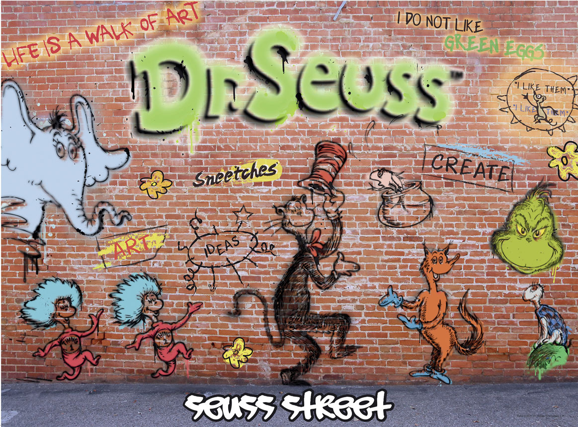 Dr Seuss:  Seuss Street 1000 Piece Puzzle