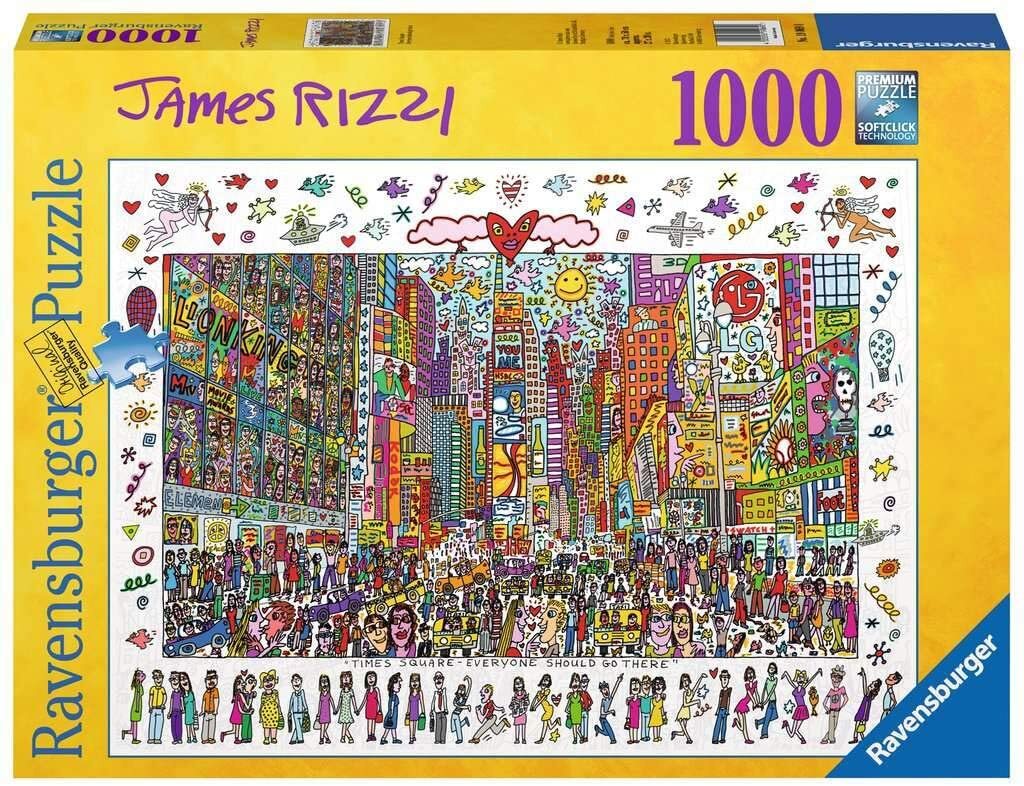 James Rizzi Times Square 1000 Piece Puzzle