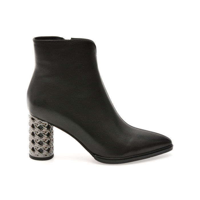 Botine FLAVIA PASSINI negre, A44B, din piele naturala