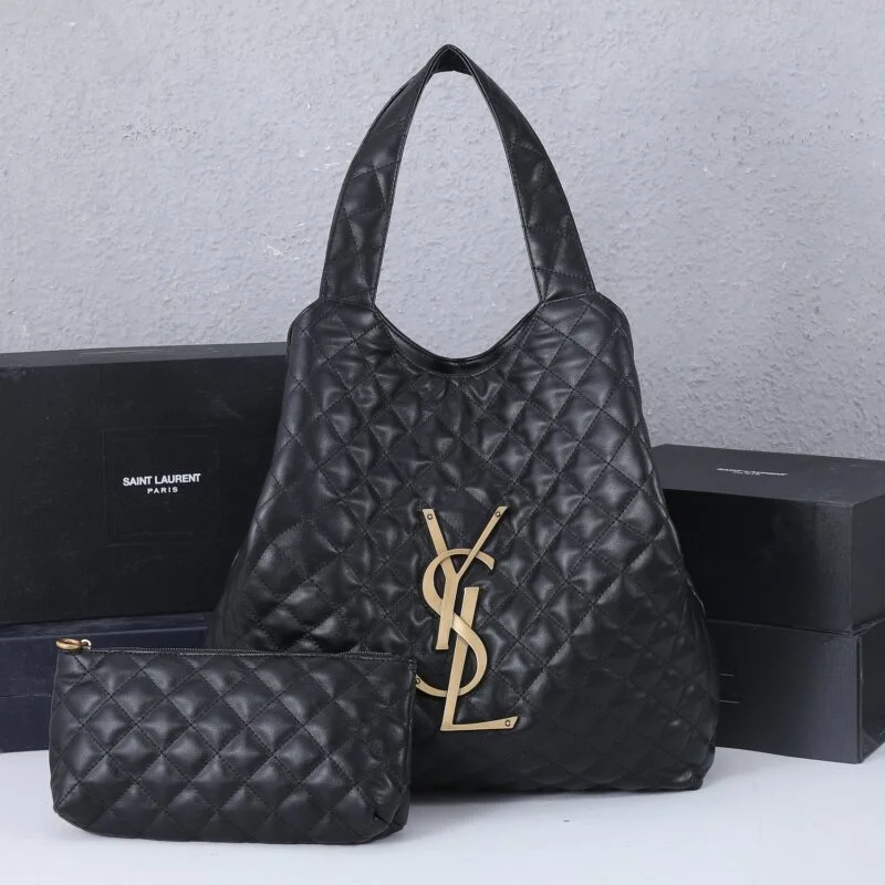 Ysl Icare Maxi Shopping Bag With Wallet