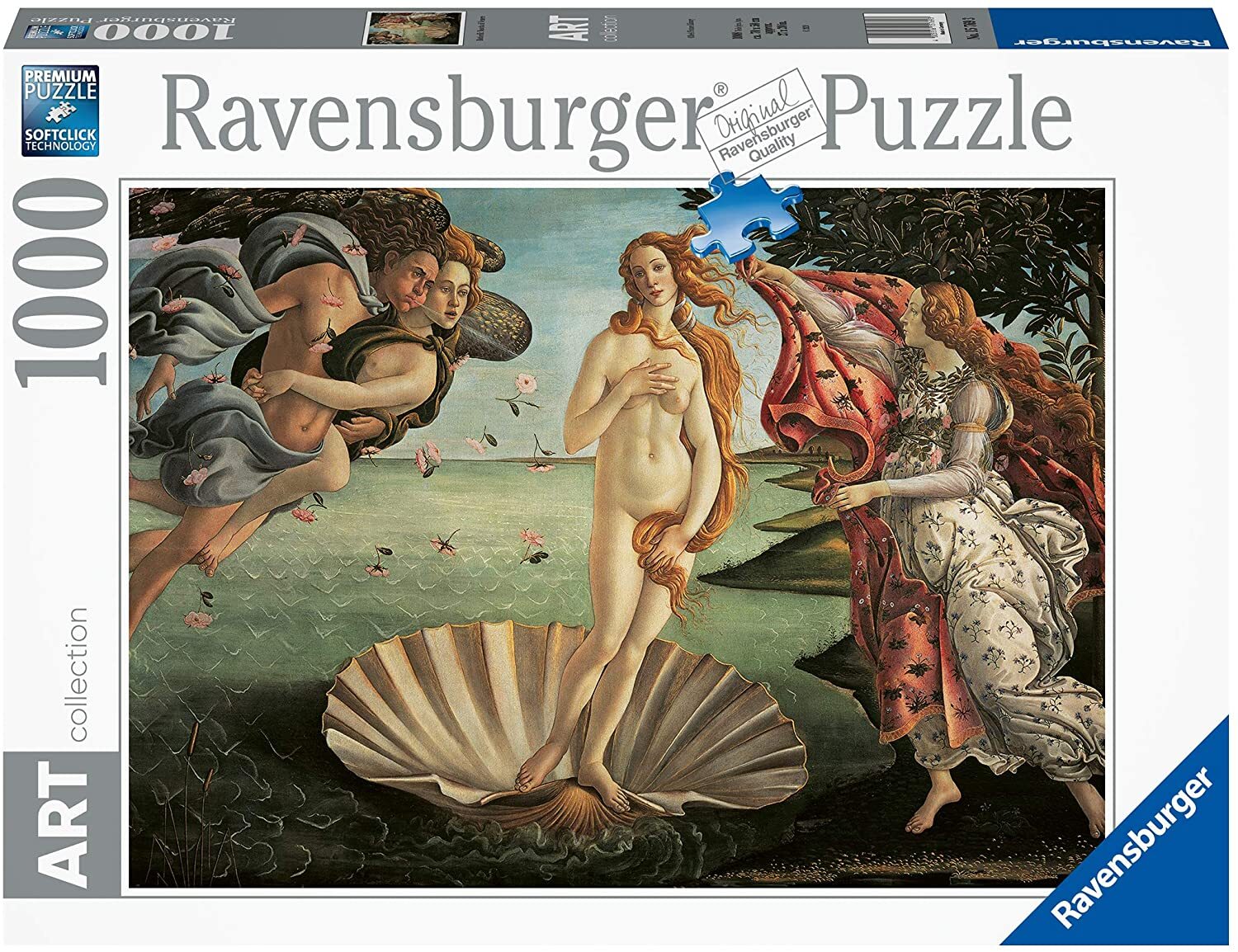Art Collection Botticelli: Nascita di Venere (The Birth of Venus) 1000 Piece Puzzle