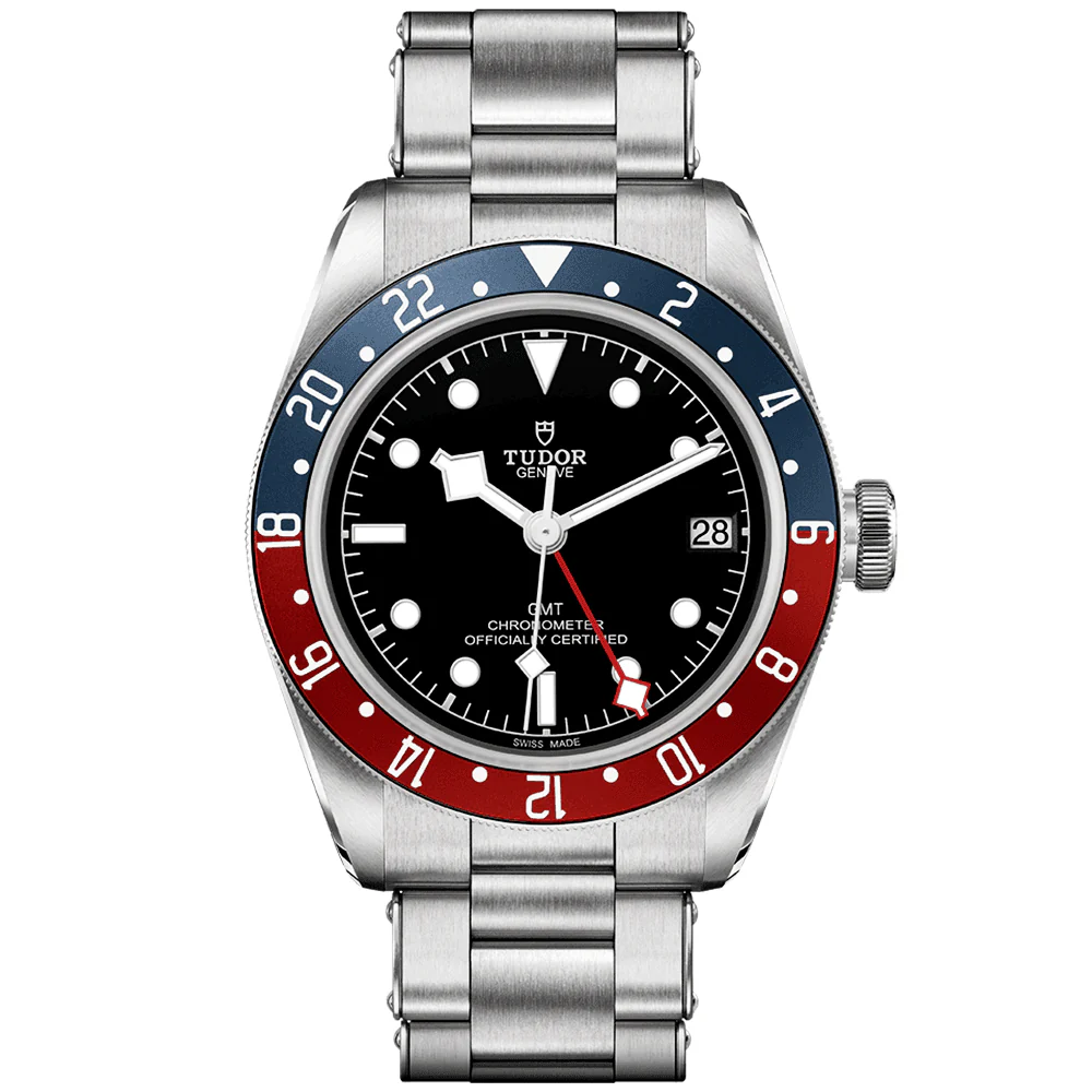 【Super Clone】TUDOR Black Bay GMT 41mm Black Dial Automatic Men's Bracelet Watch M79830RB-0001