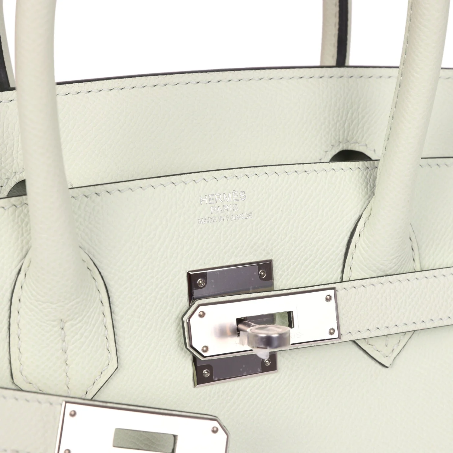 Hermes Birkin 30 Vert Fizz Epsom Palladium Hardware