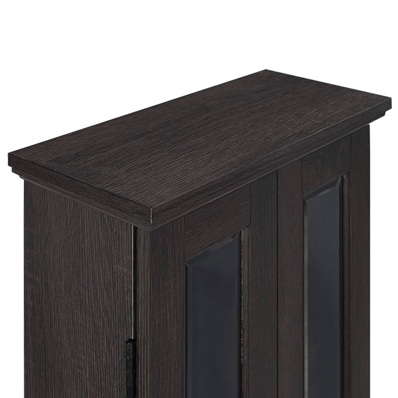 We Furniture 41x22 Media Storage Cabinet, Espresso