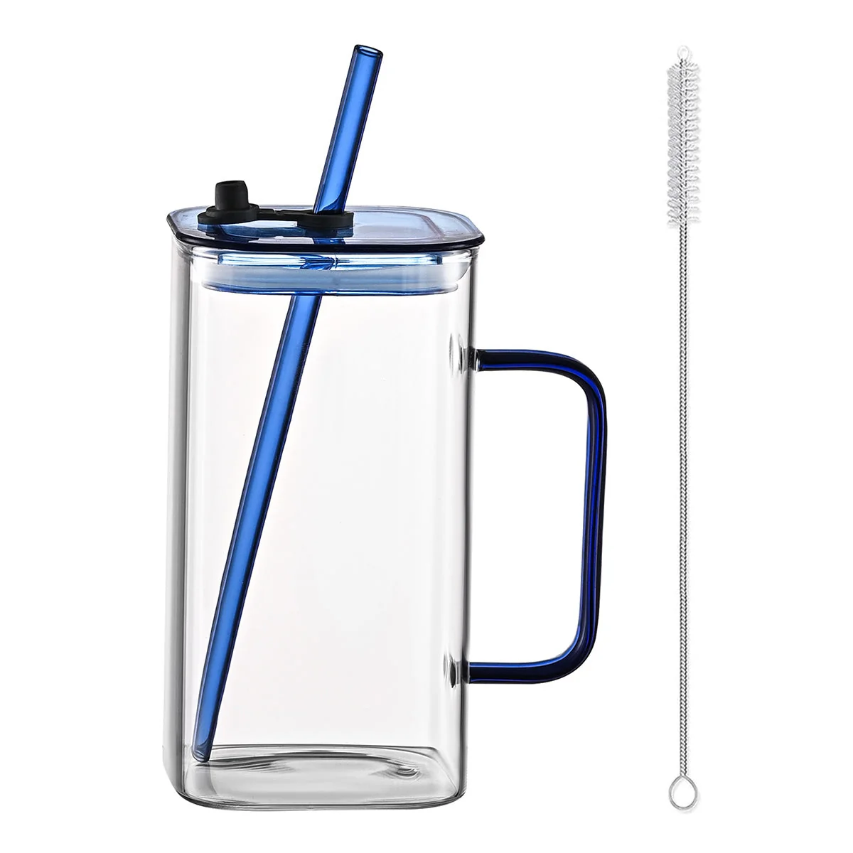 Large square straw cup
