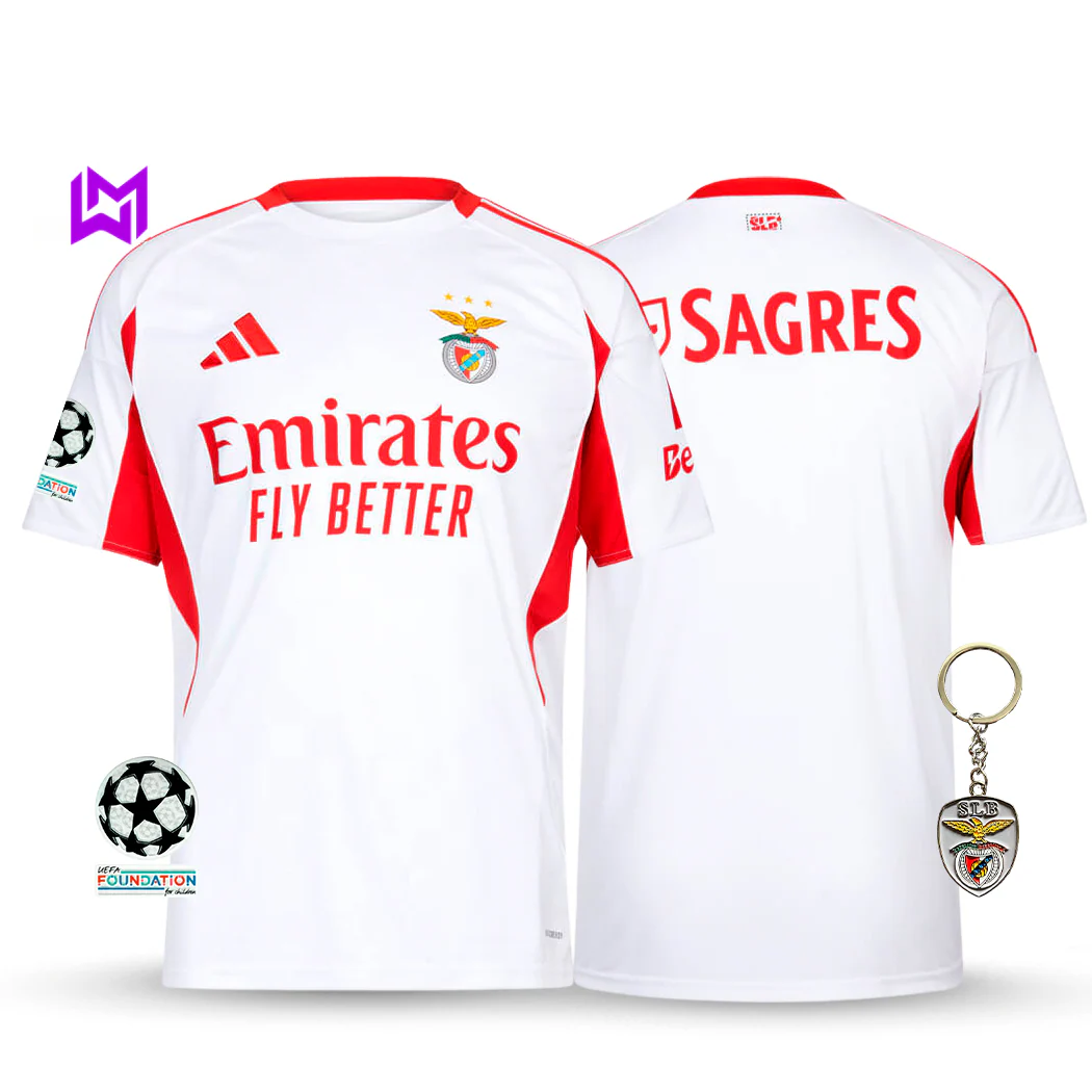 Camisola Benfica Alternativa Branca 2025/26 - ��LTIMAS UNIDADES! ????