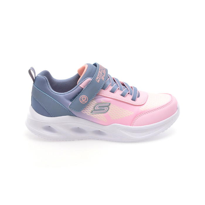 Pantofi sport SKECHERS roz, SOLA GLOW, din material textil