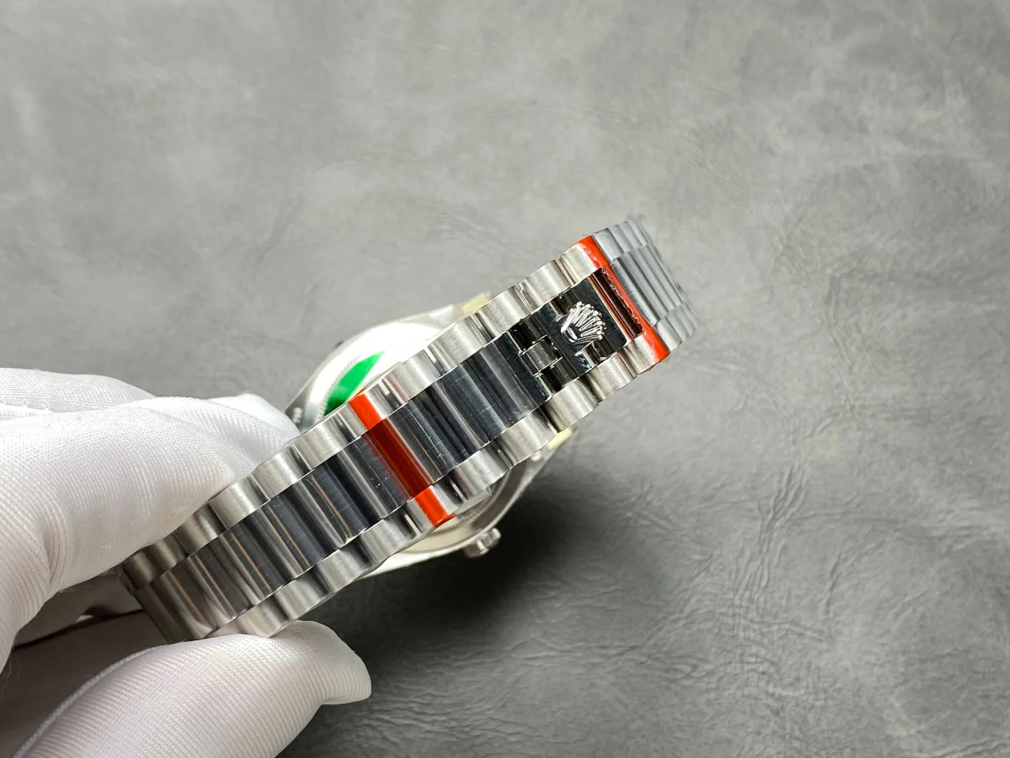 Rolex Day-Date 36mm Silver Black Dial