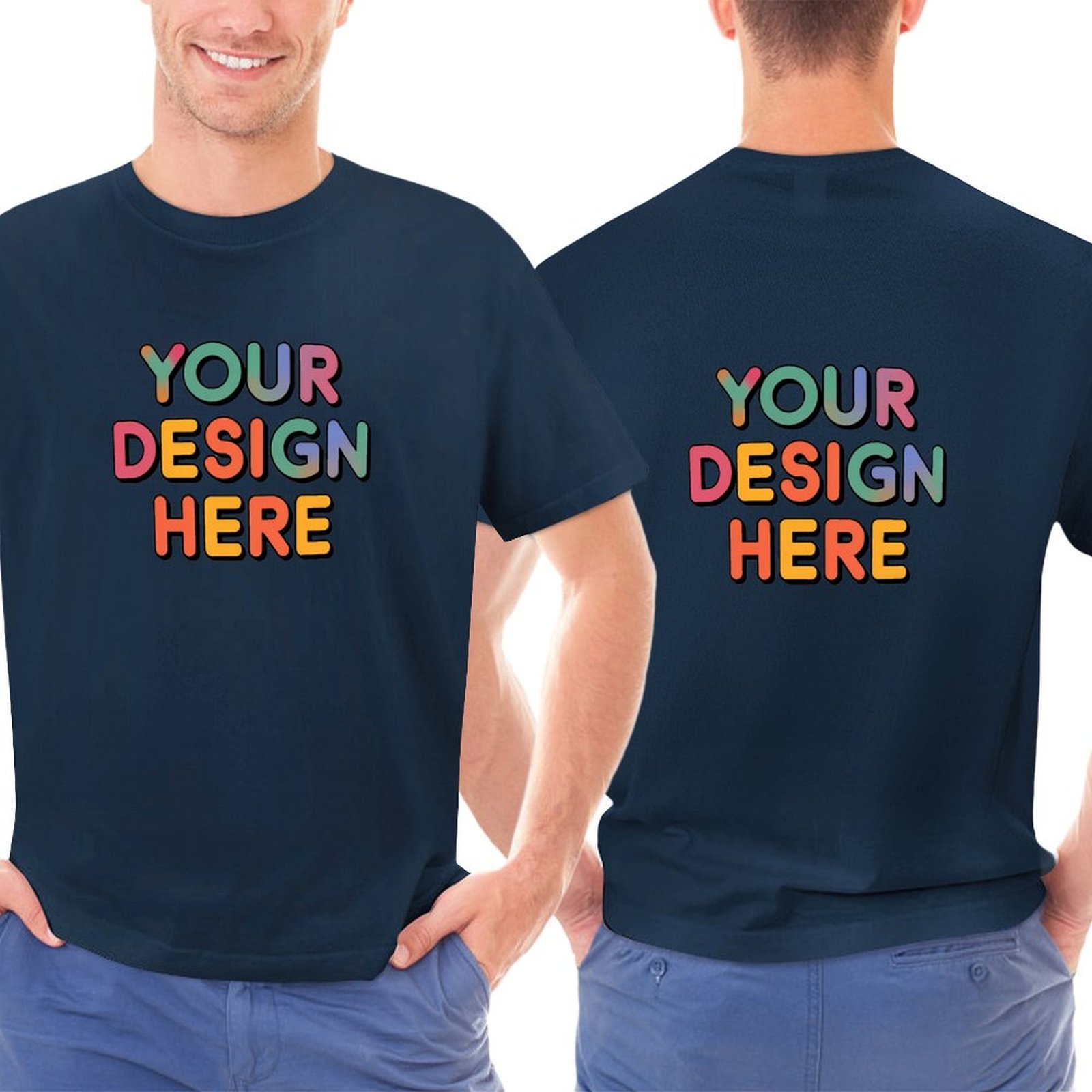 Customized Men’s Unique Appearance Double-Sided Cotton T-Shirt