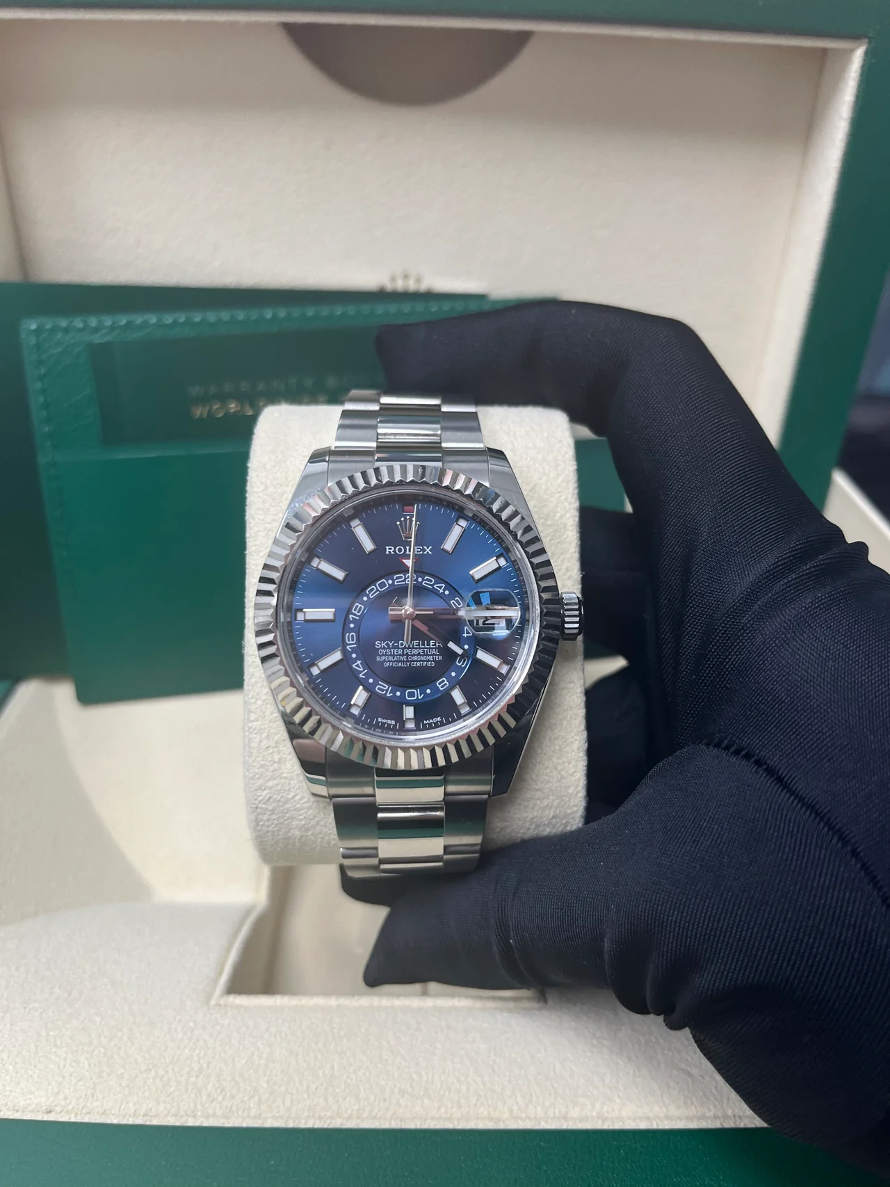 Rolex Sky-Dweller Blue Dial Stainless Steel 326934-0003 Oyster Replica