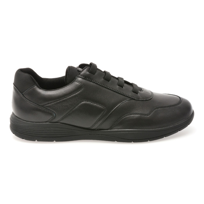 Pantofi sport GEOX negri, U45BXE, din piele naturala