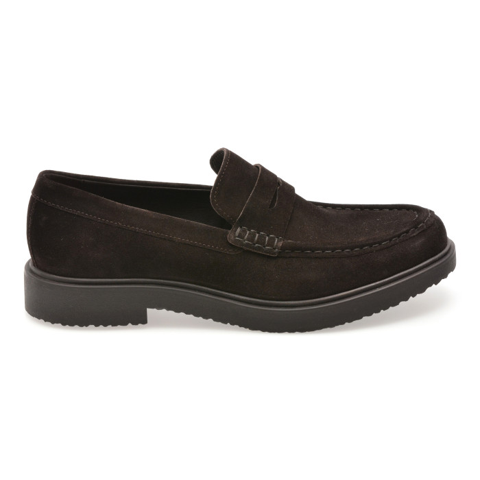 Mocasini GEOX maro, U56H9C, din piele intoarsa