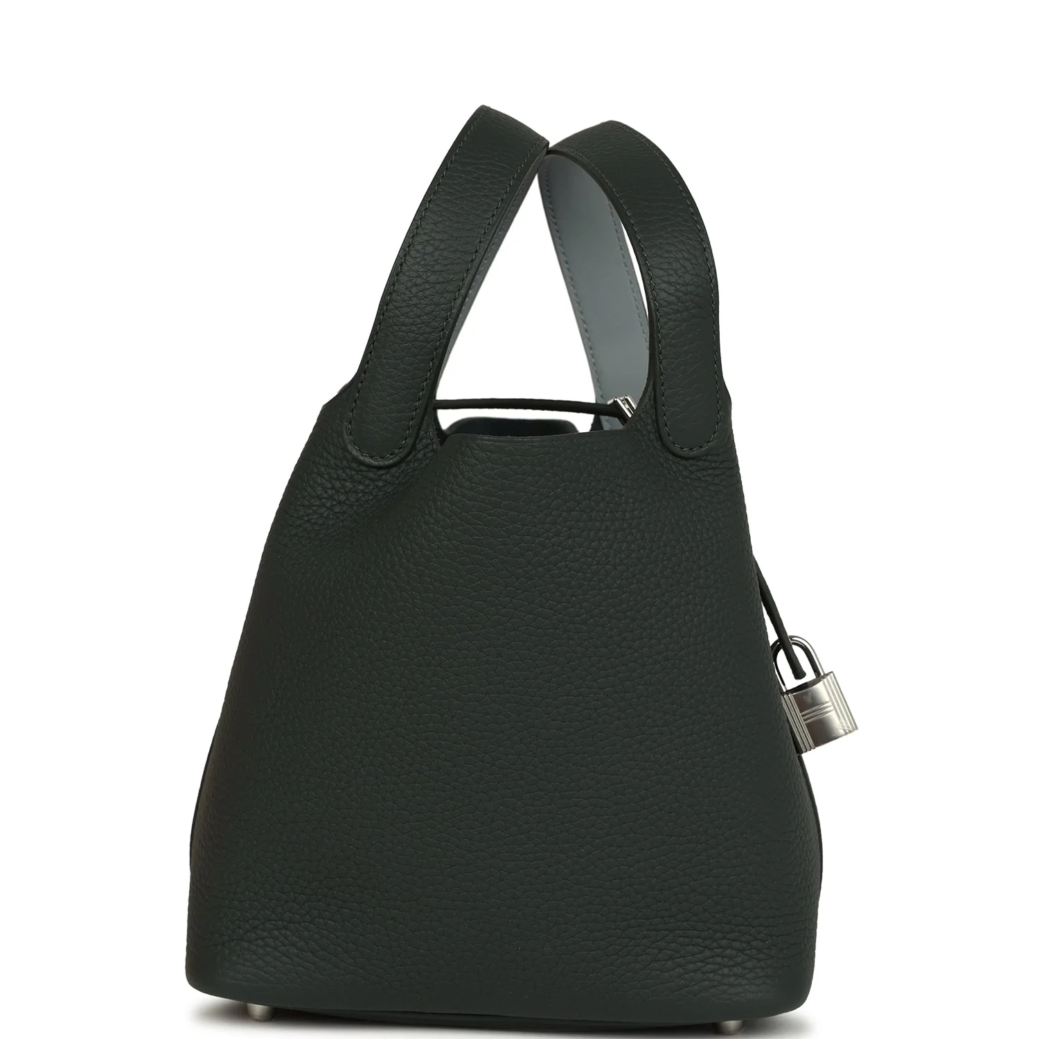 Hermes Picotin Lock 18 Eclat Vert Mangrove Clemence and Gris Pantin Swift Palladium Hardware