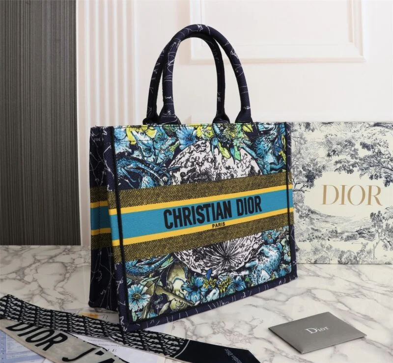 Dior Blue Medium/Large Dior Book Tote- 36/42Cm