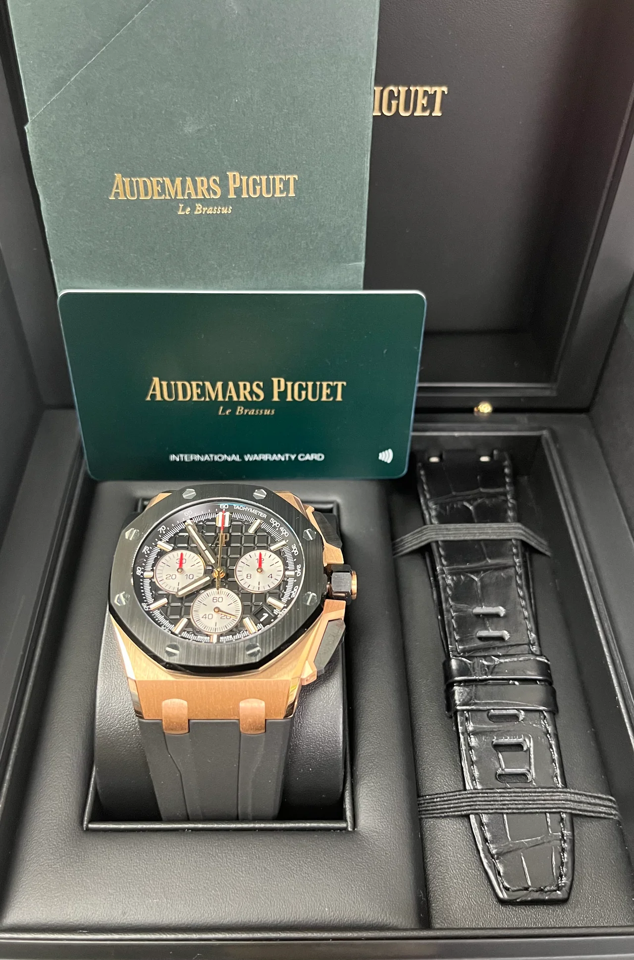OFFSHORE Pink Gold Black Dial CHRONOGRAPH 43mm