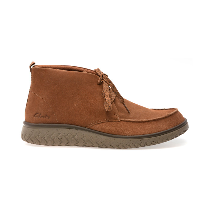 Ghete CLARKS maro, RELAX LITE MOC, din piele intoarsa