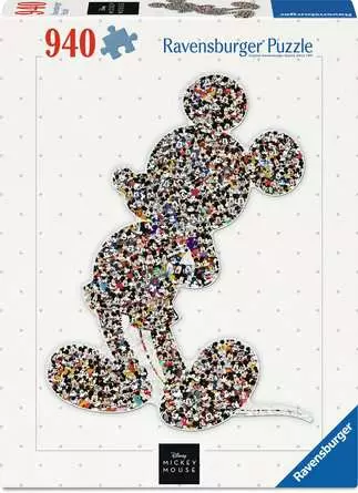 Jigsaw Puzzle Shaped Mickey - 940 Pieces Puzzle