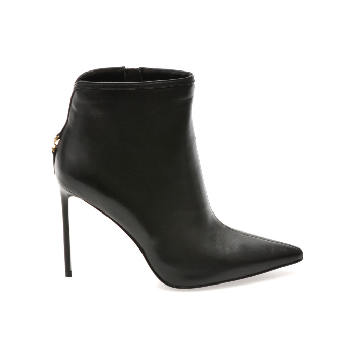 Botine elegante EPICA PREMIUM negre, T0402, din piele naturala