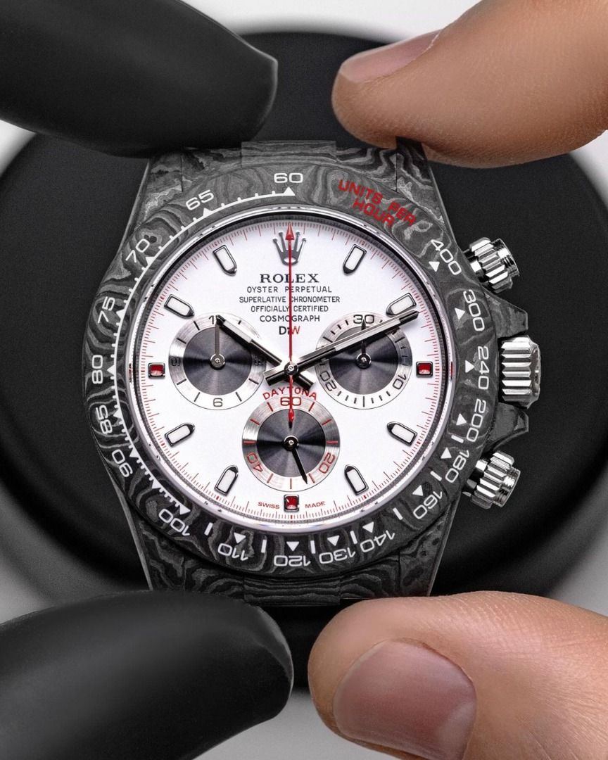 DiW Rolex Carbon Fiber Daytona SPEEDSTER WHITE