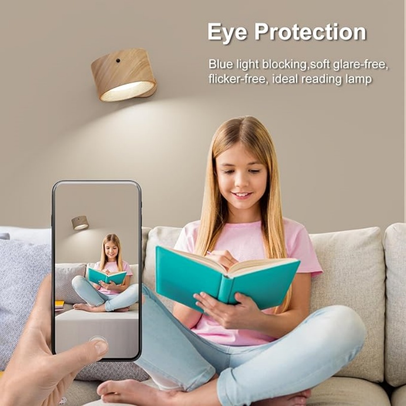 WALLARTISAN 3PACK Romote LED Wall Sconce - Rechargeable Wall Light