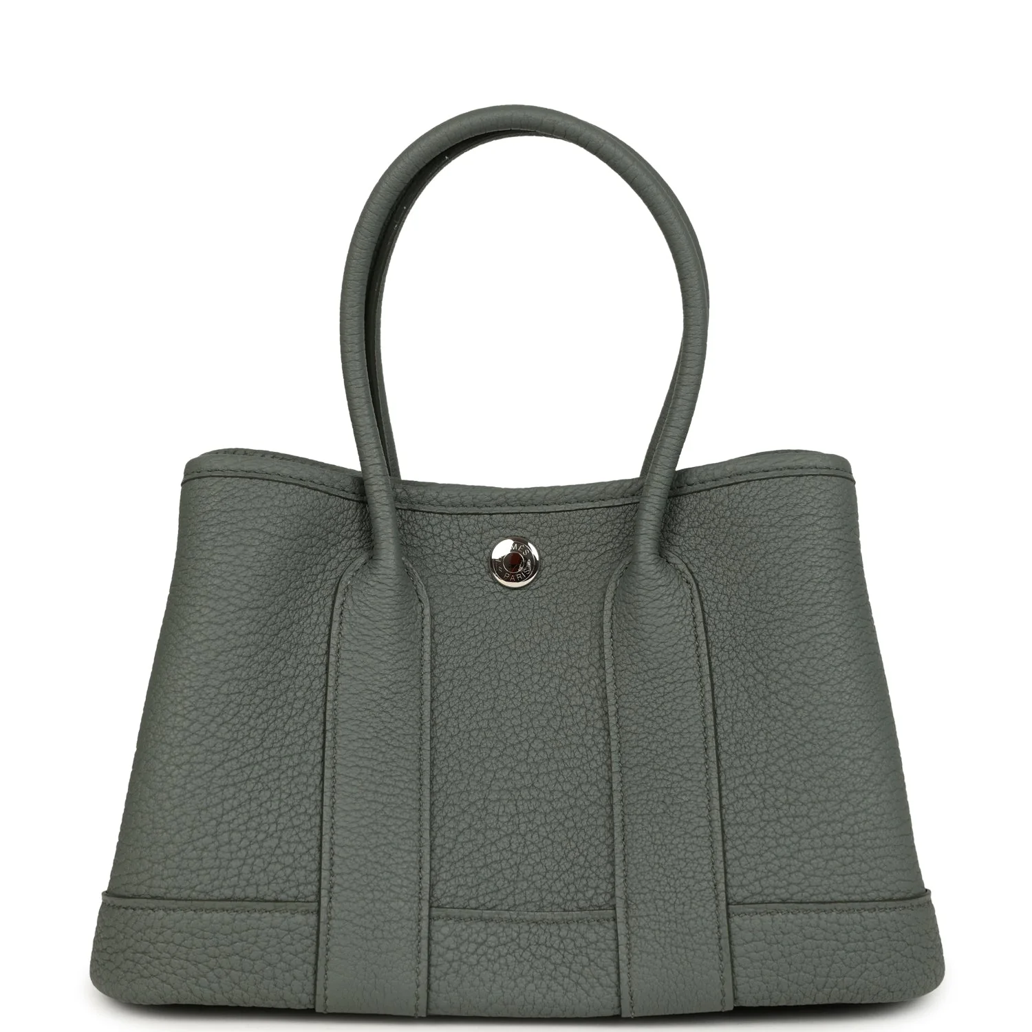 Hermes Garden Party Neo 23 Vert Amande Negonda Palladium Hardware