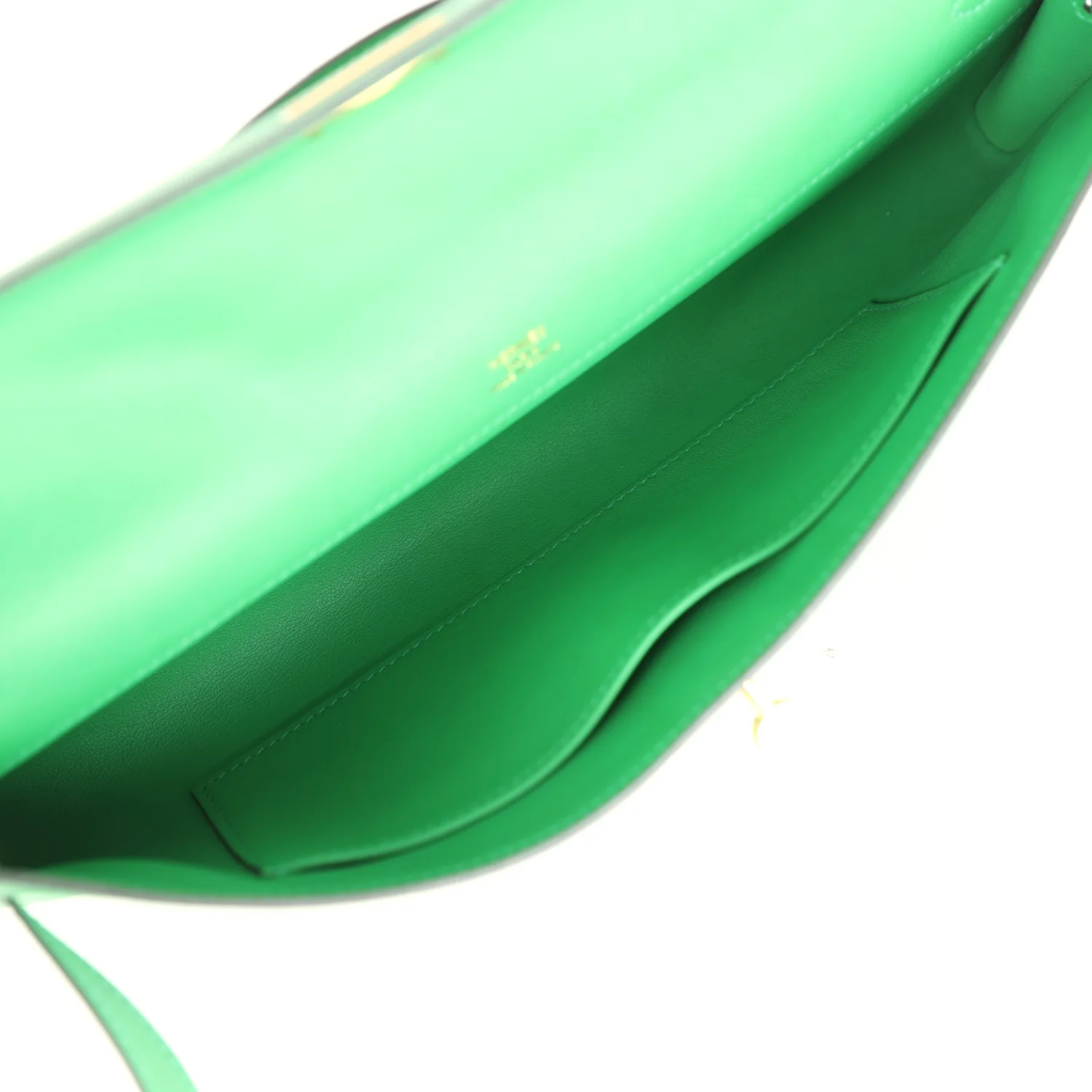 Hermes Kelly Cut Bambou Swift Gold Hardware