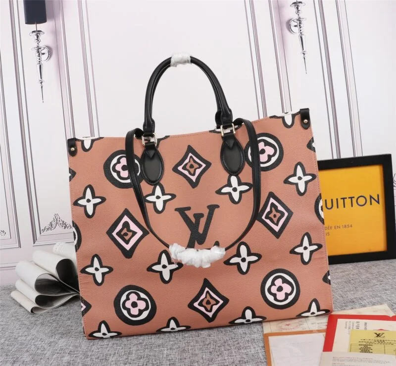 Louis Vuitton Onthego Gm Carryall Black/Brown