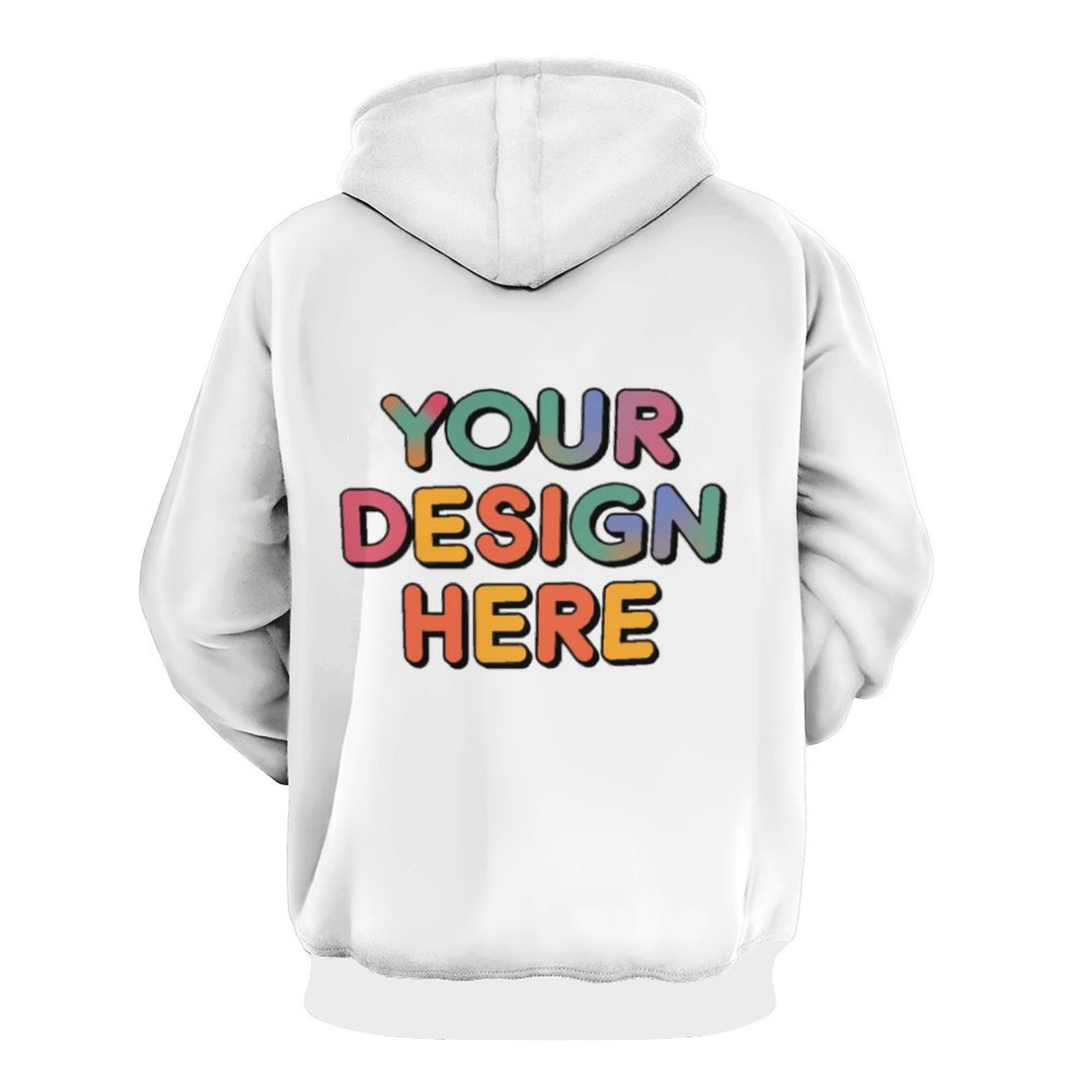 Customized Unisex Printed Hooded Sweatshirt