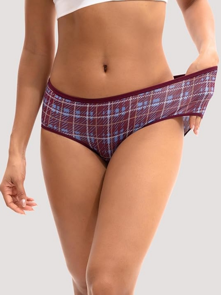 VALENTINIANA Womens Underwear Cotton Hipster Panties Regular