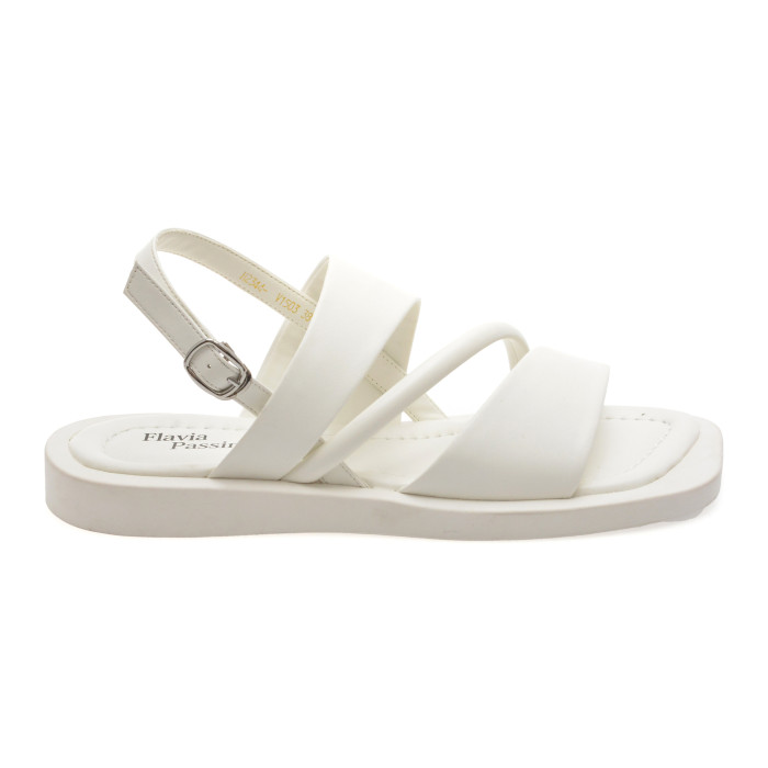 Sandale FLAVIA PASSINI albe, V1503, din piele naturala