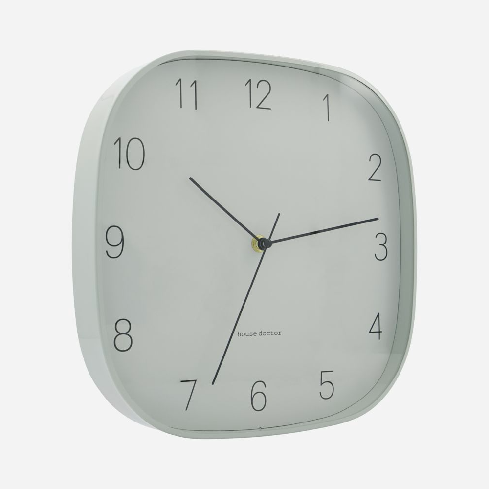 Shapely Grey Wall Clock 29cm