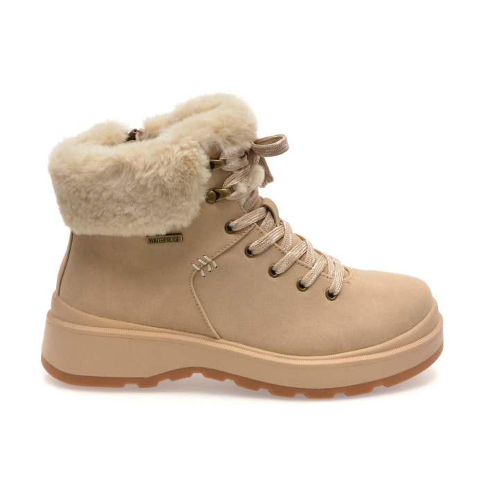 Ghete SKECHERS nude, PARK CITY, din piele ecologica