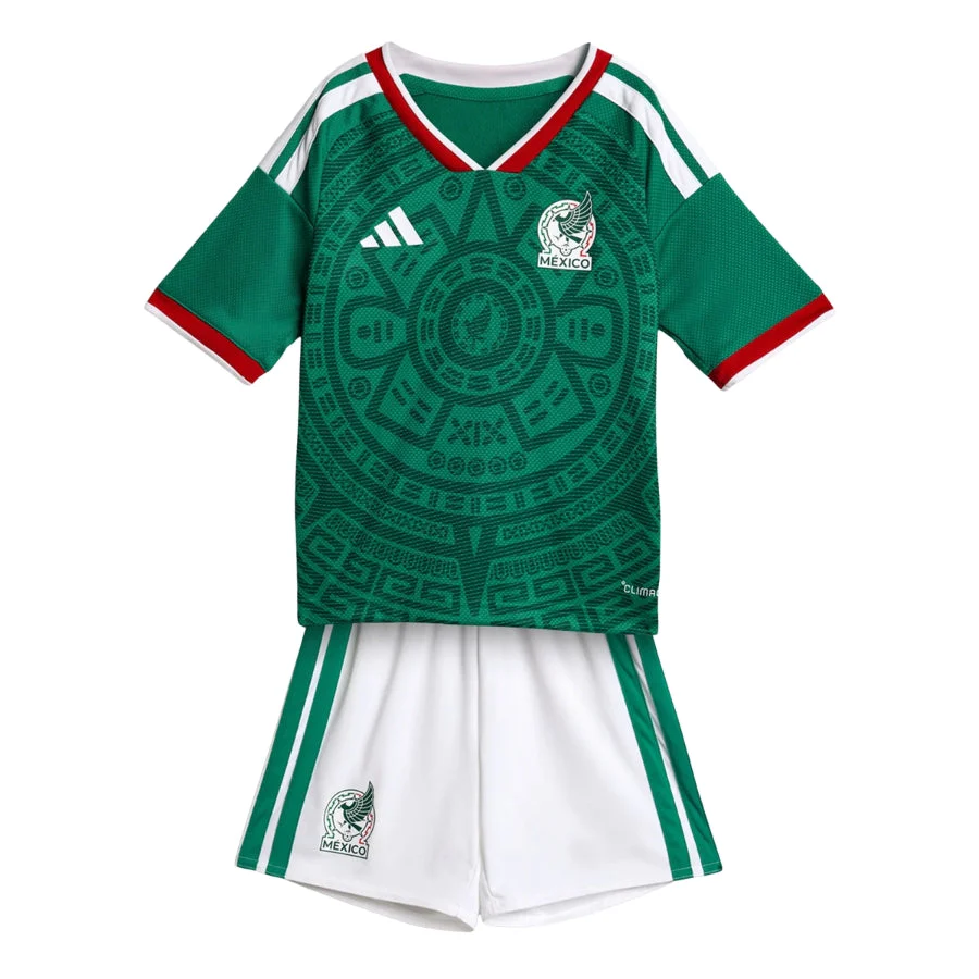 Kids Kit Mexico Home Fan Jersey Shirt 2026 World Cup