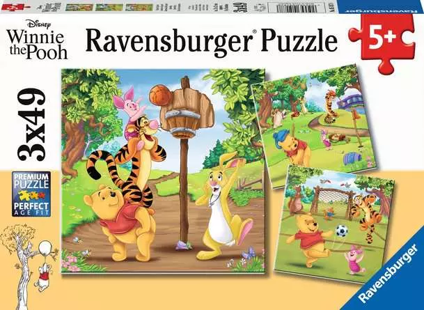 Children’s Jigsaw Puzzle Winnie the Pooh - Sports Day - 3x49 Pieces Puzzle