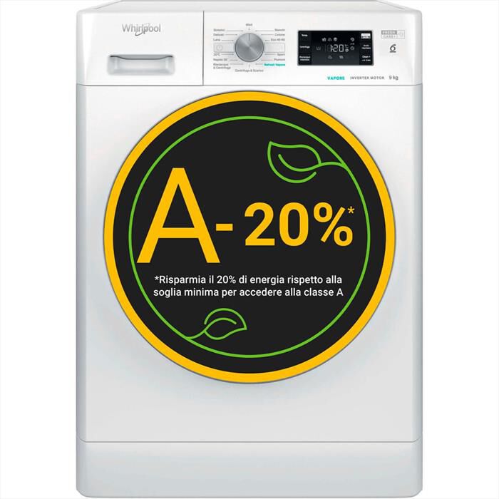 WHIRLPOOL - Lavatrice FFB 948 BSV IT 9 Kg Classe A-Bianco