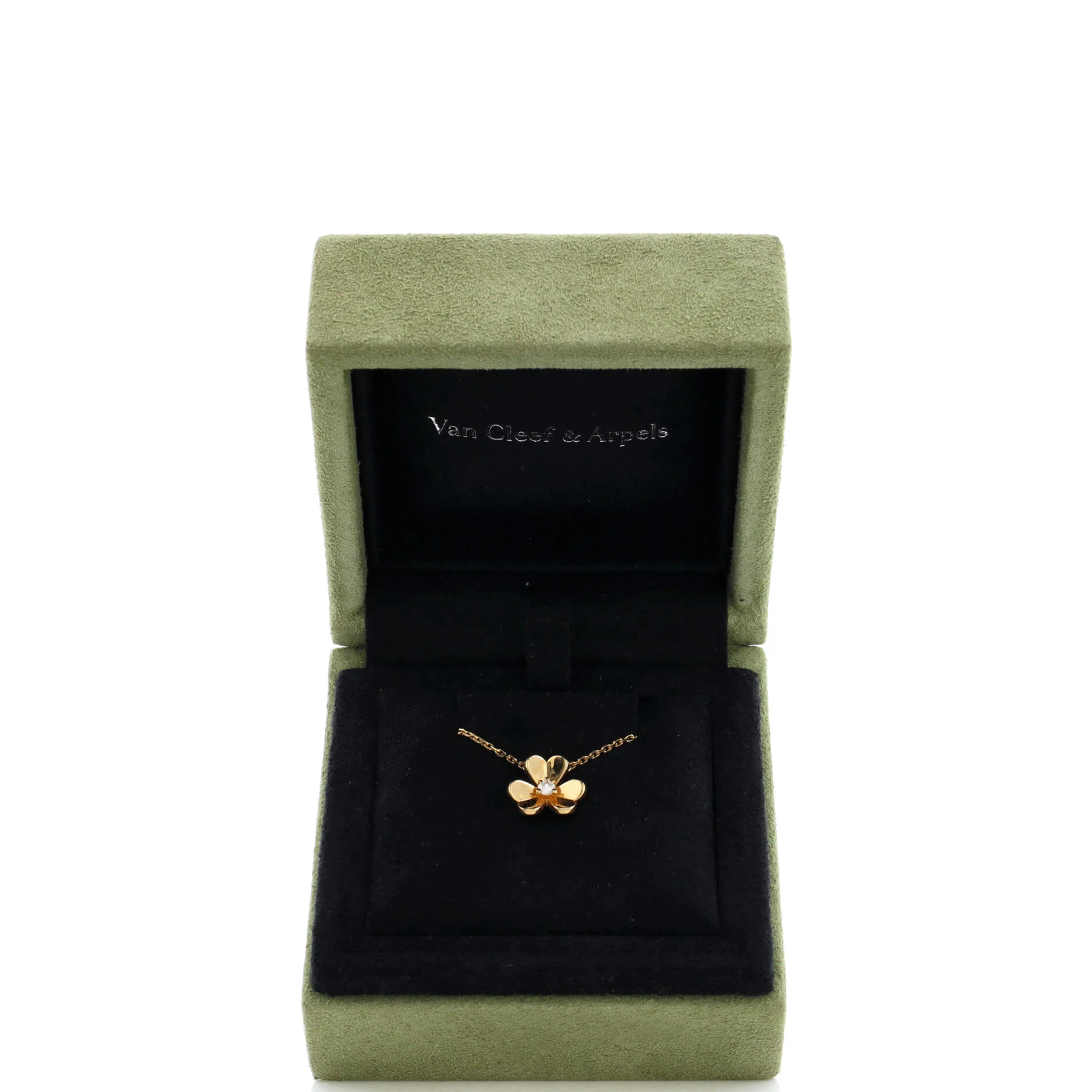 Frivole Pendant Necklace 18K Yellow Gold and Diamond Mini