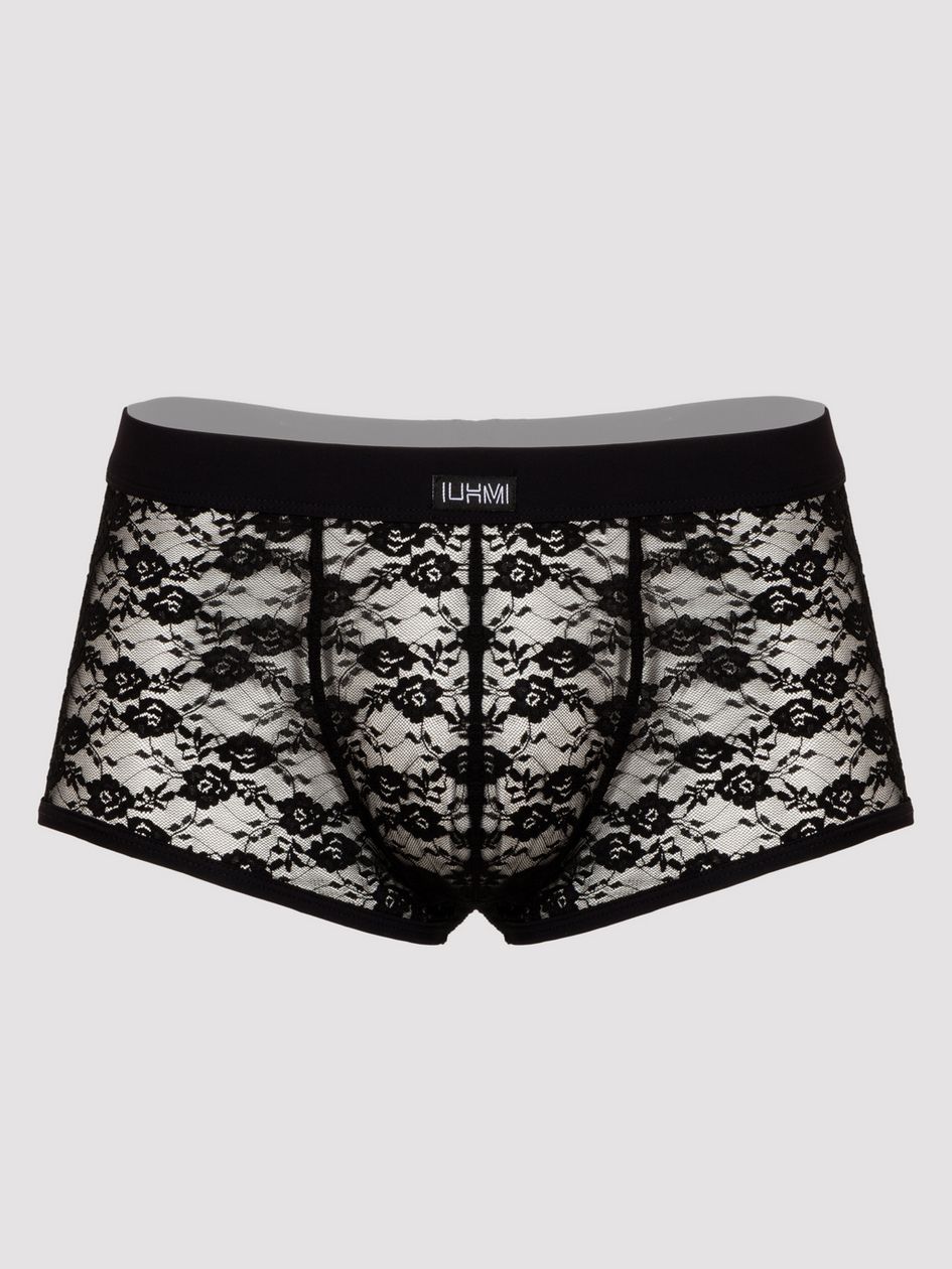 LHM Black Lace Boxer Shorts
