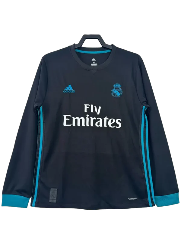 Real Madrid 17/18 II Away Jersey - Long Sleeve Retro Version