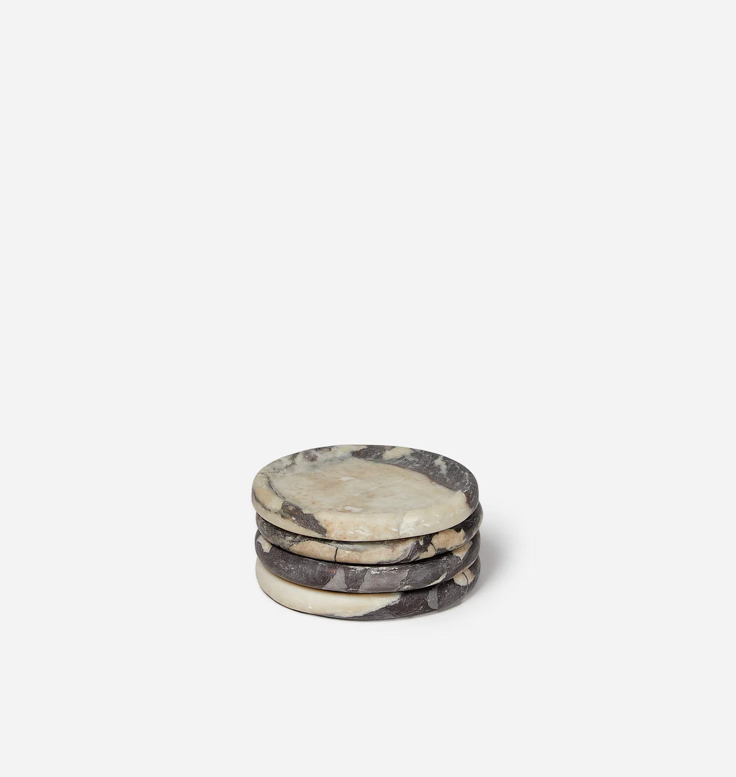 Allyn Marble Coaster Calacatta Viola S/4
