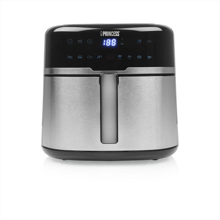 PRINCESS - FRIGGITRICE AD ARIA DIGITALE 8 L-Nero / Plastica-Acciaio