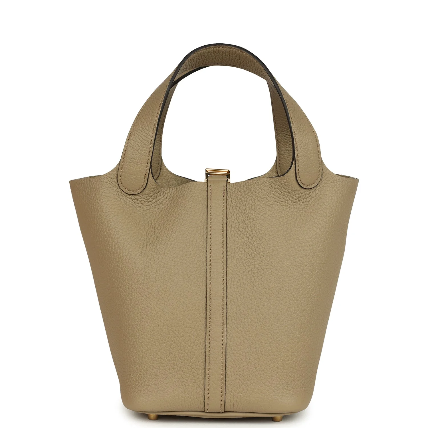 Hermes Picotin Lock 18 Beige Marfa Clemence Gold Hardware