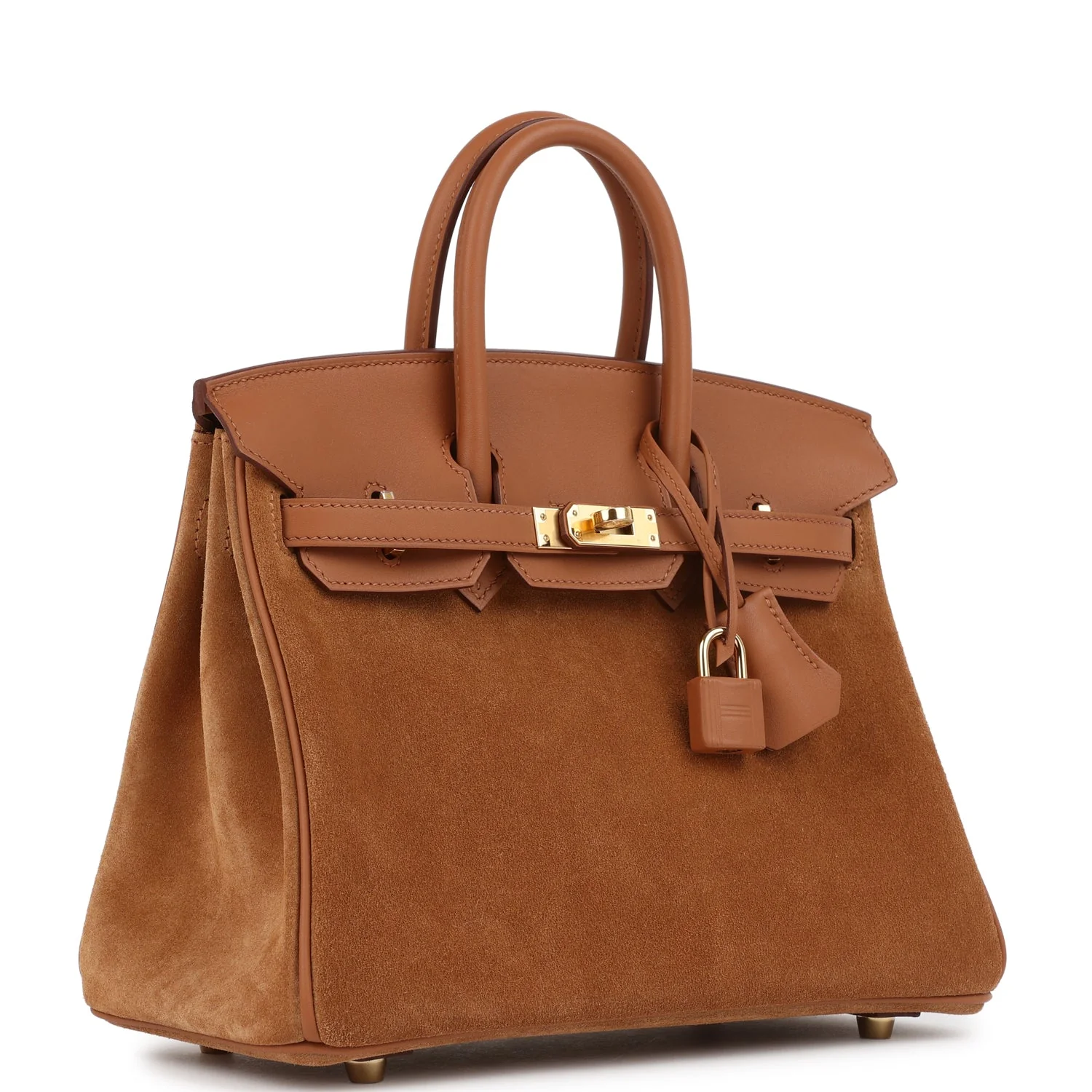 Hermes Birkin 25 Chamois Grizzly and Gold Swift Gold Hardware