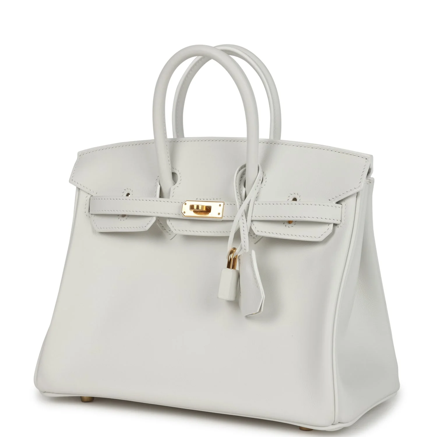 Hermes Birkin 25 New White Swift Gold Hardware